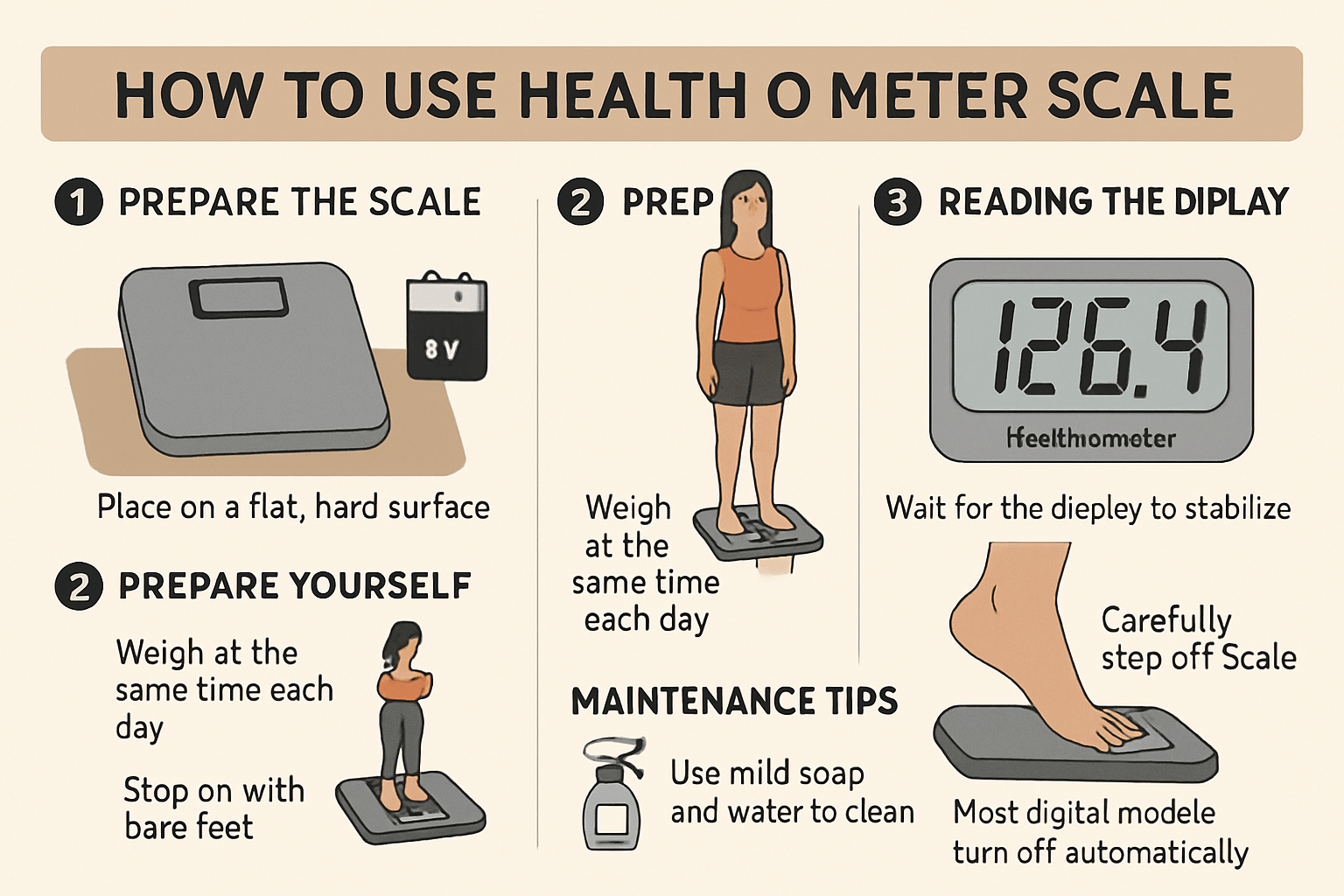 How to Use Health o Meter Scale